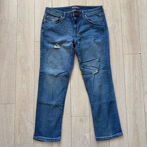 Tommy Hilfiger Boyfriend Cropped Blue Jeans Women’s Size 8